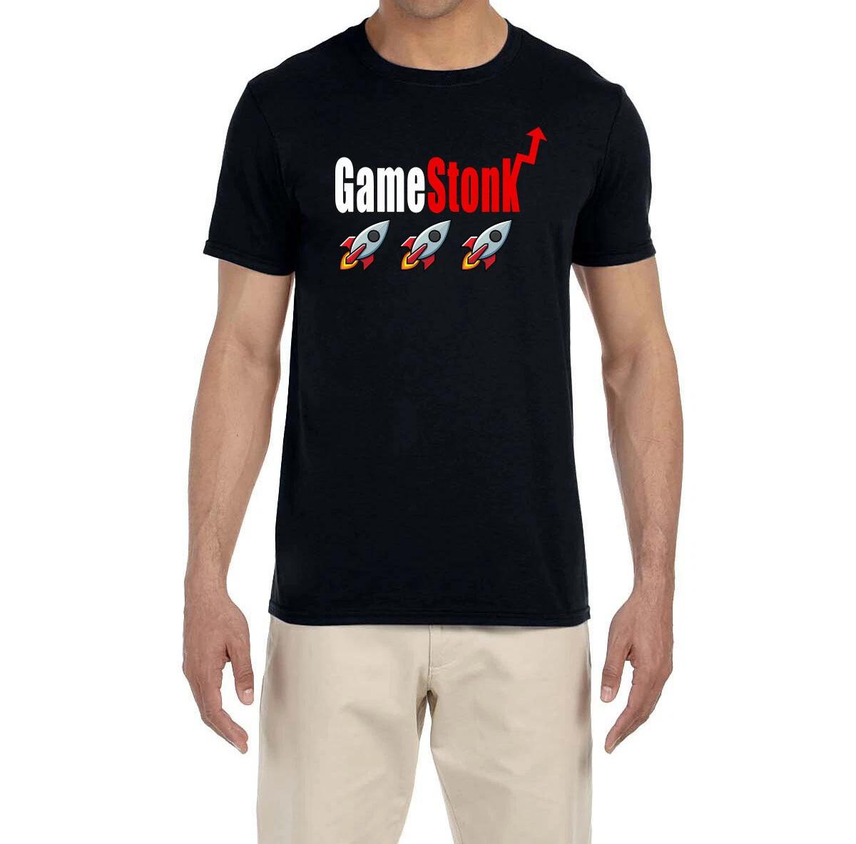 WSB Wallstreet Bets Game Stonk Gamestop T-Shirt XXL