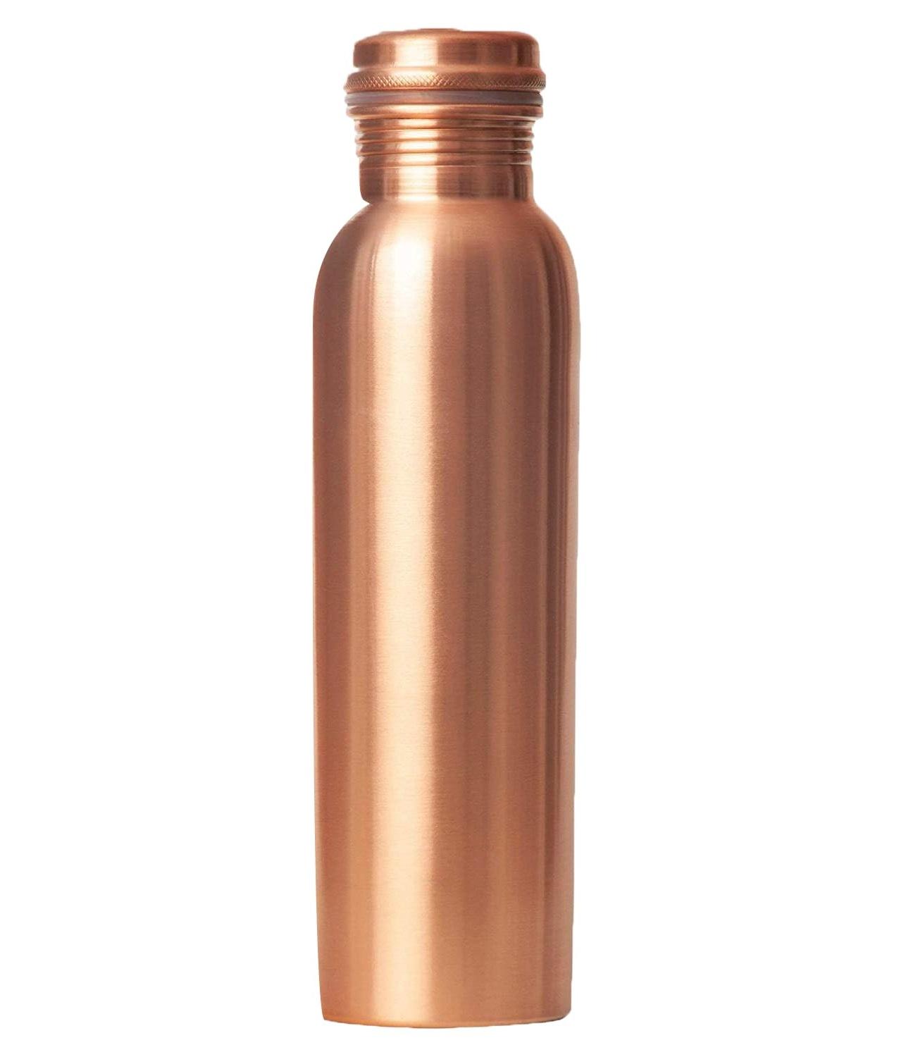 

Pure Copper Bottle for Home, School & Office | Matte Finish (Plain, 1) 950 ml