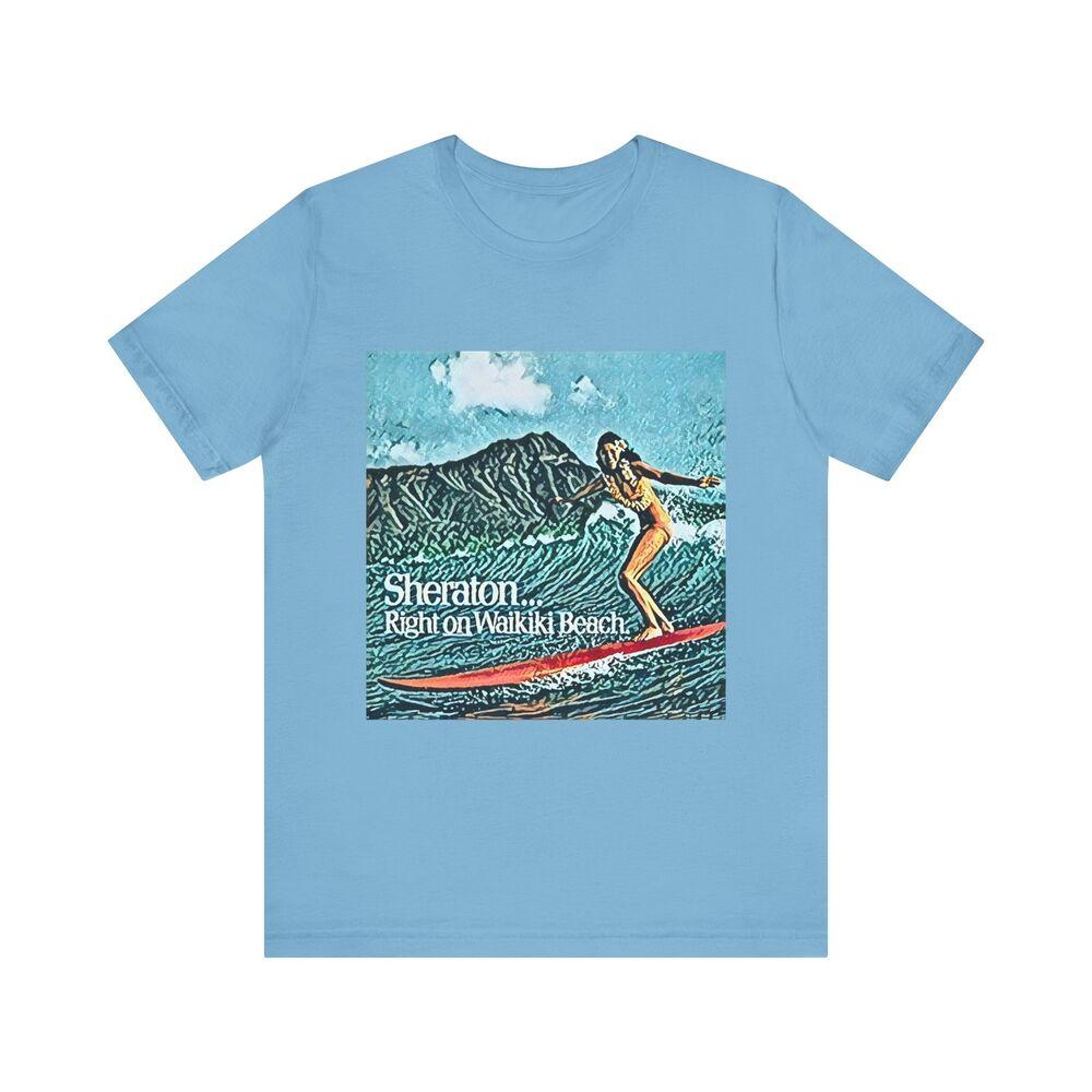 

Sheraton Waikiki Beach Graphic Print Crewneck Unisex Jersey Short Sleeve Tee 4XL