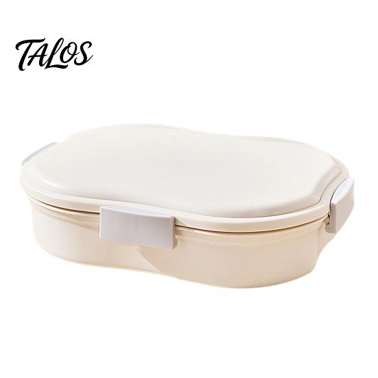 Talos Crisper Box, with Divided Compartments, Leakproof Seal Food Storage Container, for Baby Meals Fruits And Picnic Snacks