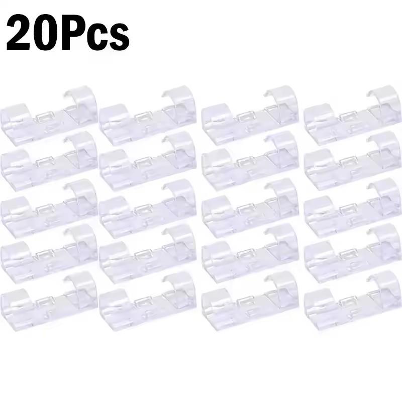 Cable Clips Organizer Drop Wire Holder Cord Management Self-Adhesive Cables Manager Fixed Clamp Wire Winder For Home Office Car