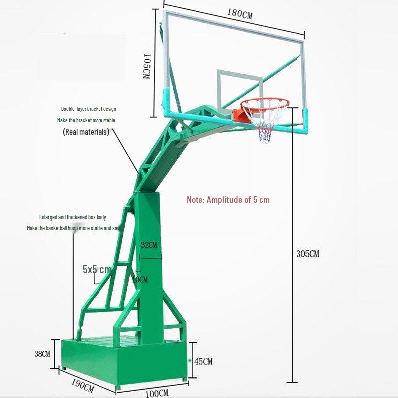 Movable Outdoor Professional Basketball Hoop for Home Use