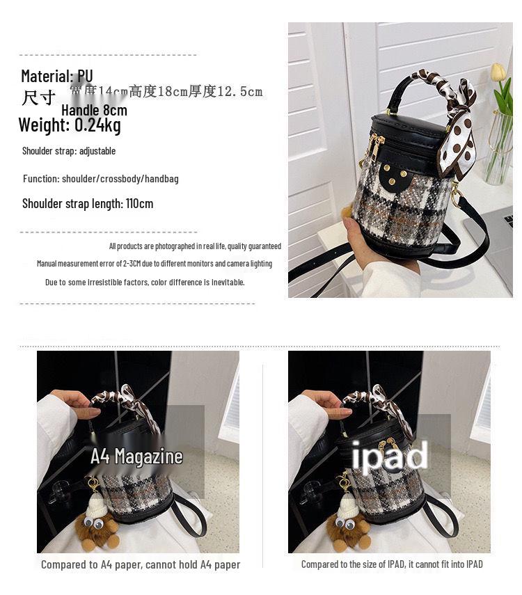 Handmade Woven Bucket Bag - Summer Small Crossbody & Shoulder Bag for Girlfriend or Bestie