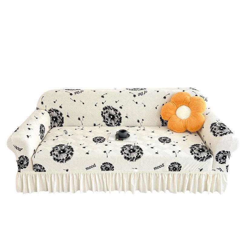 

Anti Cat Scratch Summer Breathable Sofa Cover All Purpose Cover Elastic New Printed Dust Proof Sofa Cover Straight Row 90-140cm