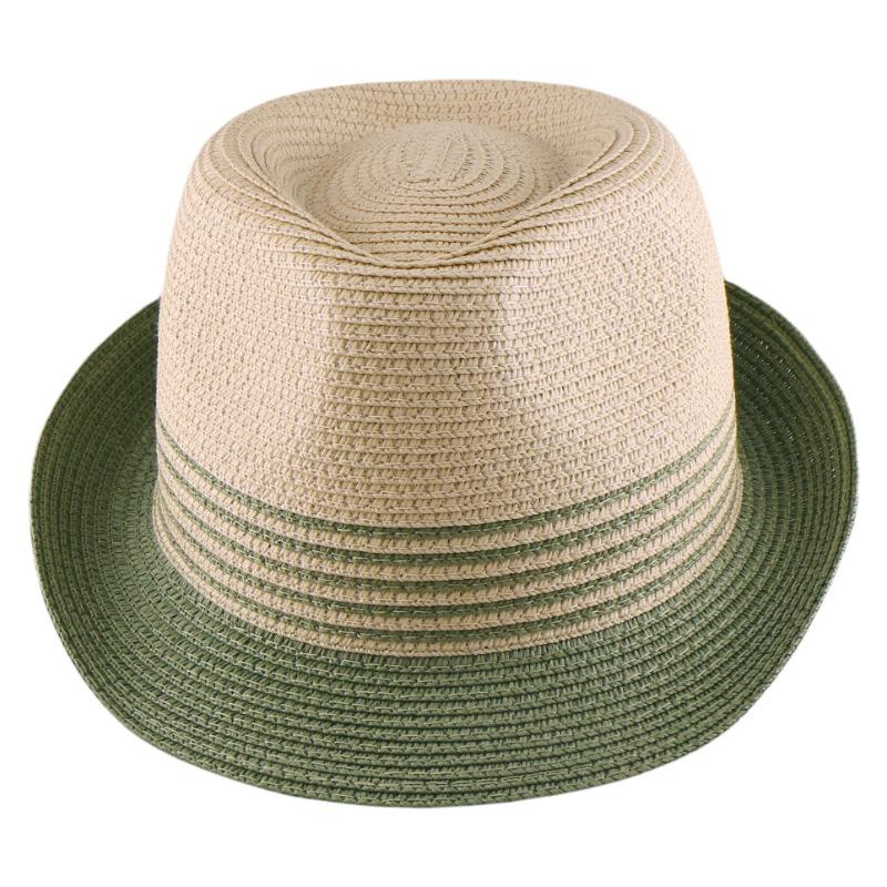 

Точковий Регульований Короткополий Кольоровий Сонцезахисний Літній Солом яний Капелюх Циліндр Пляжний Капелюх adult style (55-57cm)