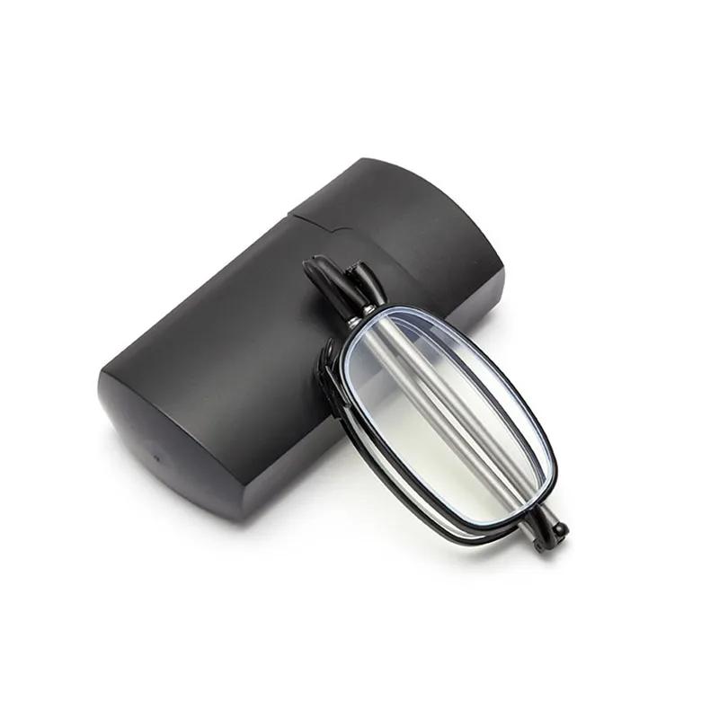 Portable Foldable HD Reading Glasses Unisex Anti Blue Light Ultralight Presbyopic Eyeglasses Oval Frame Men Women Eyewear