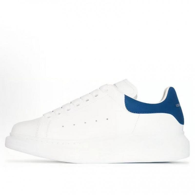Original Mcqueen White Shoes Cowhide Versatile Board Shoes Men'S And Women'S Platform Muffin Shoes Increased By 5Cm