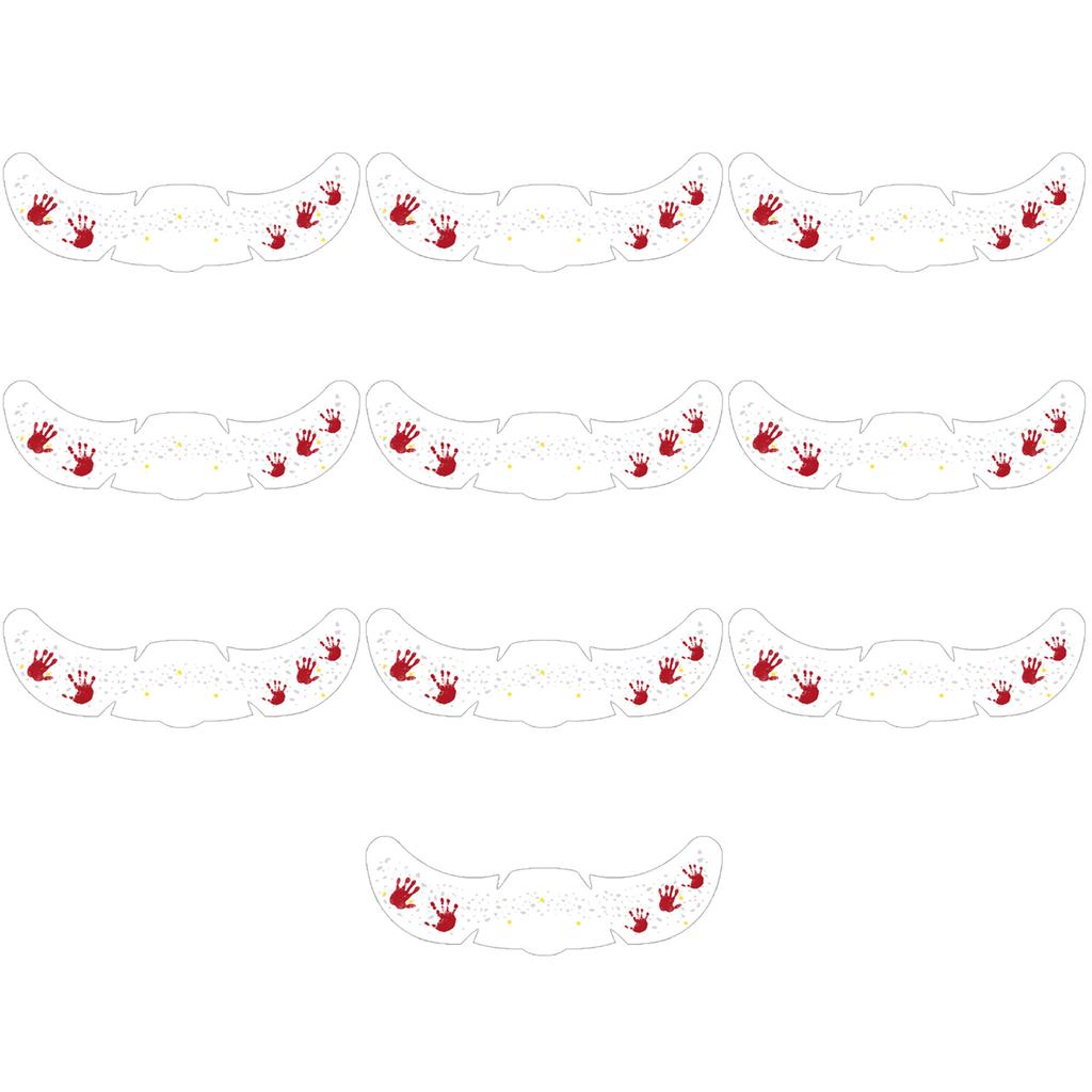 New 10PCS Halloween Face Tattoo Sticker Hot Stamping Freckles Makeup Radiation Fake Freckles Christmas Temporary Tattoo Stickers