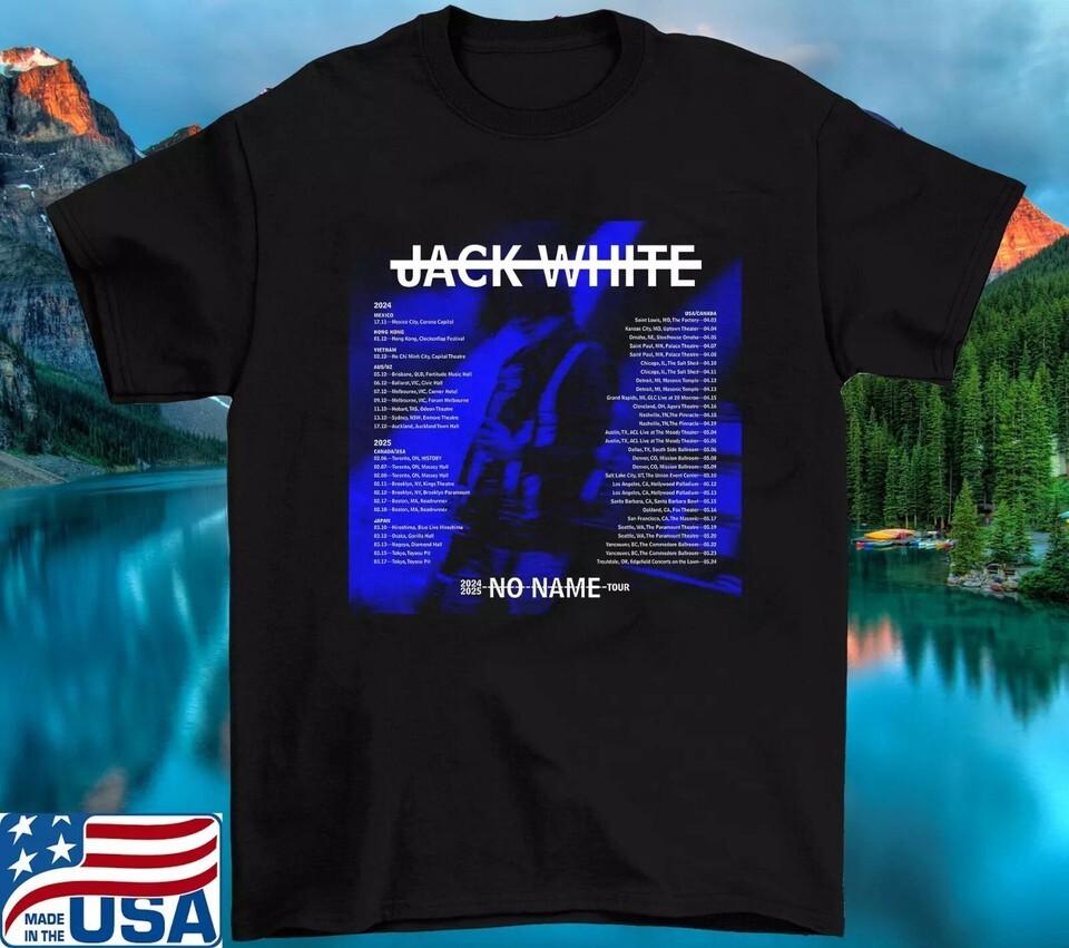 Jack White No Name Tour 2024 T Shirt Full Size S-5XL S