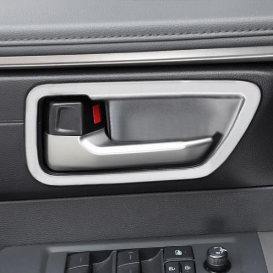 Car Inner Door Handle Bowl Cover Trim For Toyota Tundra -2025 Matte Silver