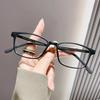 Men Blue Light Blocking Reading Glasses Unisex Business Square Presbyopia Eyewear Women Ultralight TR90 Titanium Eyeglasses