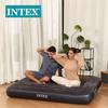 Intex Double Air Mattress with Built-in Pillow - Portable, Thickened, and Simplified Design