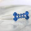 Pet Barrettes Rhinestone Inlaid Pet Grooming Anti-fade Novelty Dogs Bone Hair Clips for Long-haired Dog