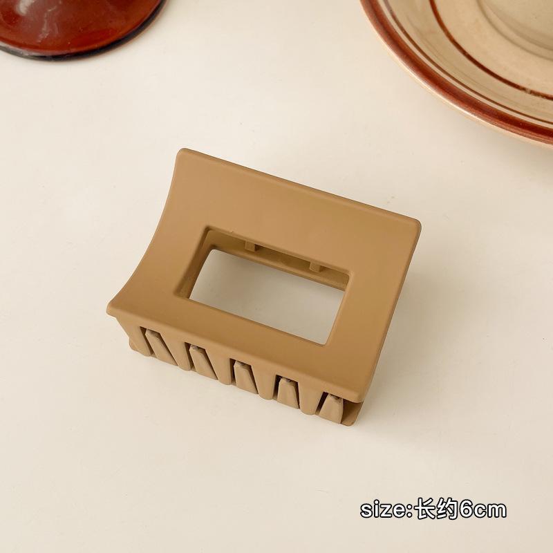 Massive schwarze matte große Haarklammern aus Acryl, Haarnadeln, Hai-Clip, Haarspange, Krabben-Haarspangen, Kopfbedeckung für Frauen, Haar-Accessoires