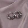 French Light Luxury Unique Ball Wrap Hoop Earrings for Women - High-End Fashion Versatile Studs