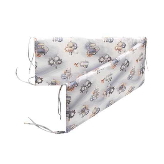 Bawełniany Oddychający Ochraniacz do Łóżeczka Dziecięcego Z Miękkim Wypełnieniem Bezpieczny Podkład do Łóżeczka