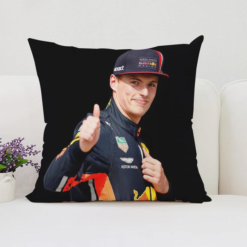 

Наволочка 45x45см Подарунок для фаната М-Макса Ферстаппена Чохол для подушки на диван Двосторонній принт Короткий плюш Подушка для попереку на крісло 12x12Inch