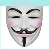 V für Vendetta Weißkupfer V Monster Harzmaske Halloween Party Maskerade Kostümzubehör für Cosplay