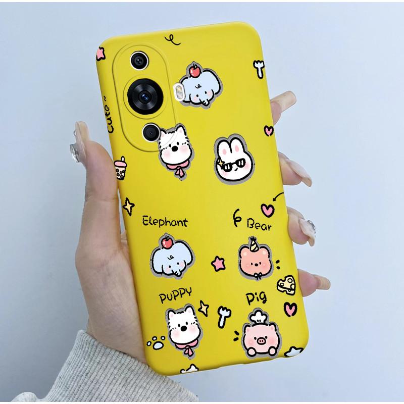 For Huawei Nova 12s Case Soft Silicone TPU Cute Panda Astronaut Cover for Huawei Nova 11 Pro Ultra Nova12S FOA-LX9 Coque Fundas