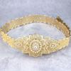 Poyasa Fashion Caucasus Women Dress Belt Metal Waist Chain Adjustable Length Arabic Bridal Wedding Jewelry Waistband