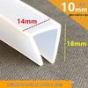 Silicone U-Shaped High-Temperature Waterproof Translucent Sealing and Decorative Strip for Fiberglass Edge Banding and Anti-Collision.