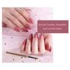 Nail Drawing Pen Nylon Flat Painting Nail Tool Fingernail Extension Gel Brush Brown Transparent Pen