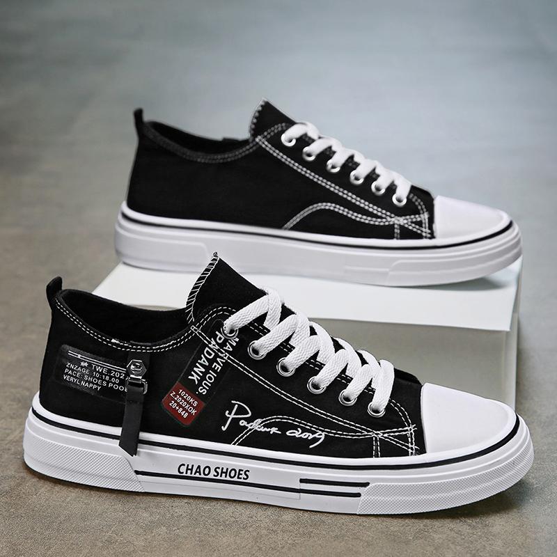 Herren Übergröße Freizeit Canvas Schuhe Sommer Weichsohle Rutschfest Outdoor Walking Schuhe Mode Jugend Sport Board Schuhe Flache Schuhe