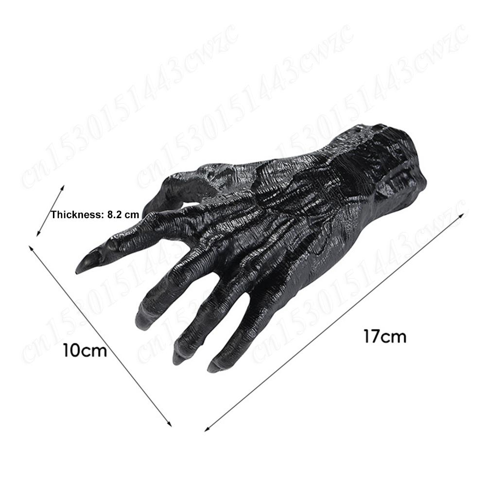 3 Set Halloween Gothic Demon Claw Hanging Hook Statue Resin Craft Jewelry Hanger Creative Halloween Party Decoration Horror Prop