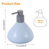 uxcell Foam Soap Dispenser Ceramic Foam Soap Pump for Bathroom Blue 450ml/15oz