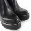 Great LOUIS VUITTON short boots Monogram leather black leather Women 35 Used