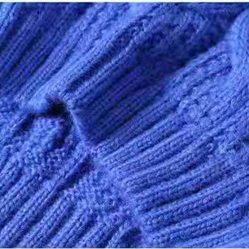 Polotröja Dam Vit Casual Lös Pullover Stickade Toppar Höst Vinter Ny Mode Damstickat Tröja Ytterkläder