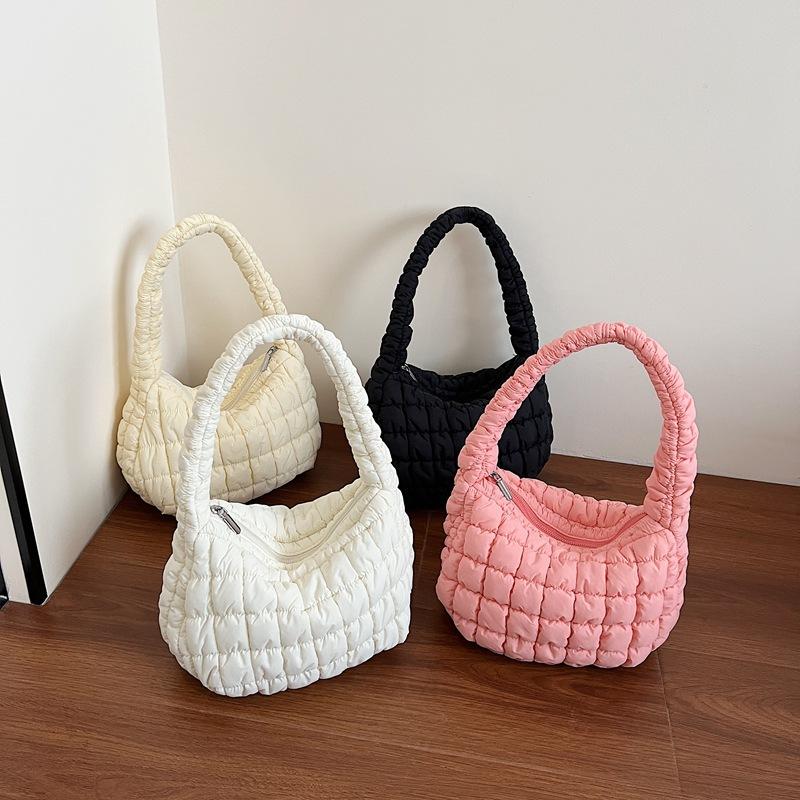 Bag niche design new pleated cloud bag casual versatile single shoulder armpit bag large capacity dumpling bag