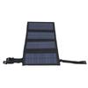 20W USB Solarmodul Faltbar Tragbar Polykristalline Solarzellen Ladegerät für DraußenSchwarz