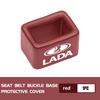 Car Seat Belt Base Cover Trim Seat Safety Buckle Socket Protective For Lada Niva Vesta 4X4 Largus Priora Granta Samara Kalina