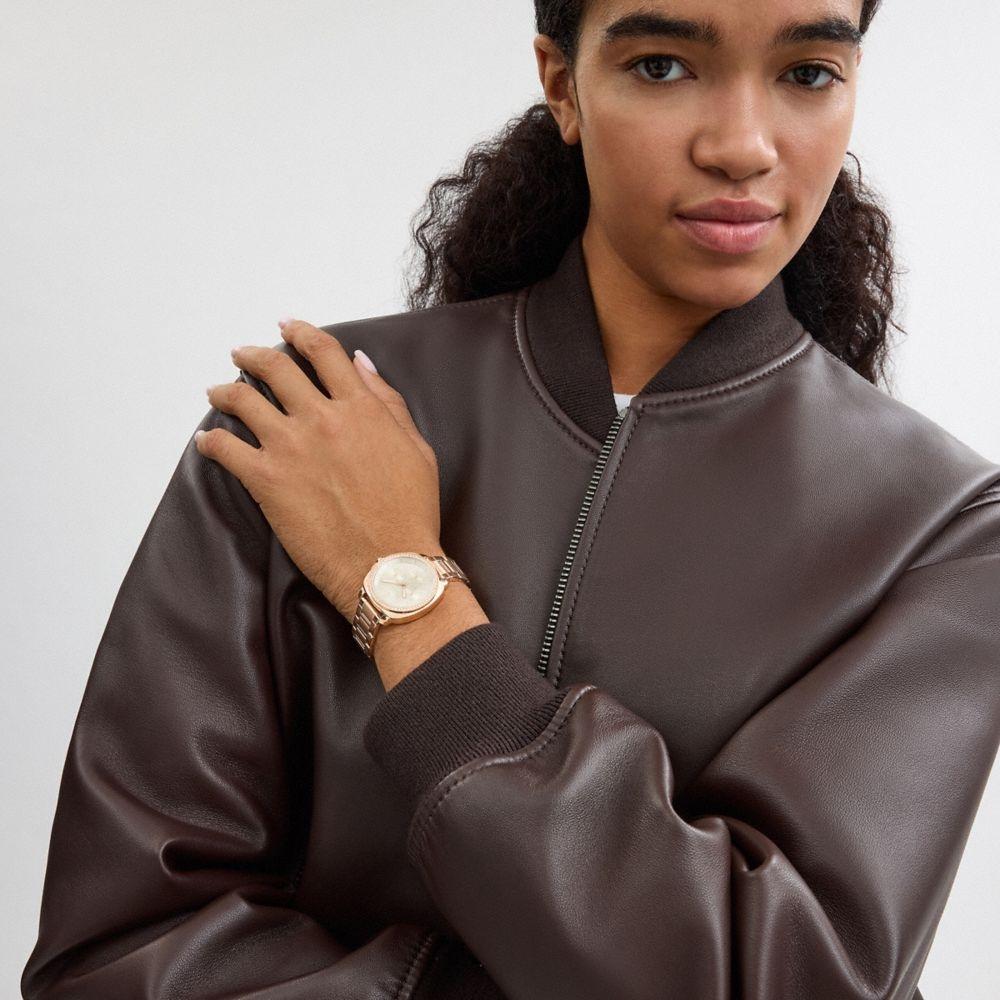 Coach Kit Chronograph Watch 34mm Cx856 Rgd Rose Gold