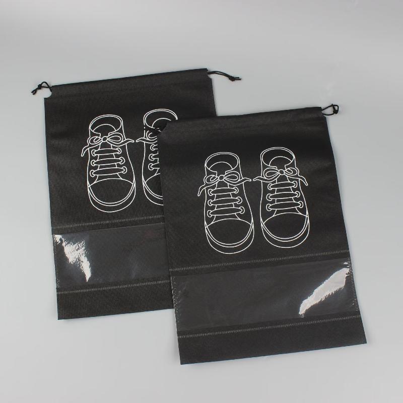 Non-Woven Shoes Bag Waterproof Dustproof Travel Bag Portable Drawstring Bag For Shoes Storage