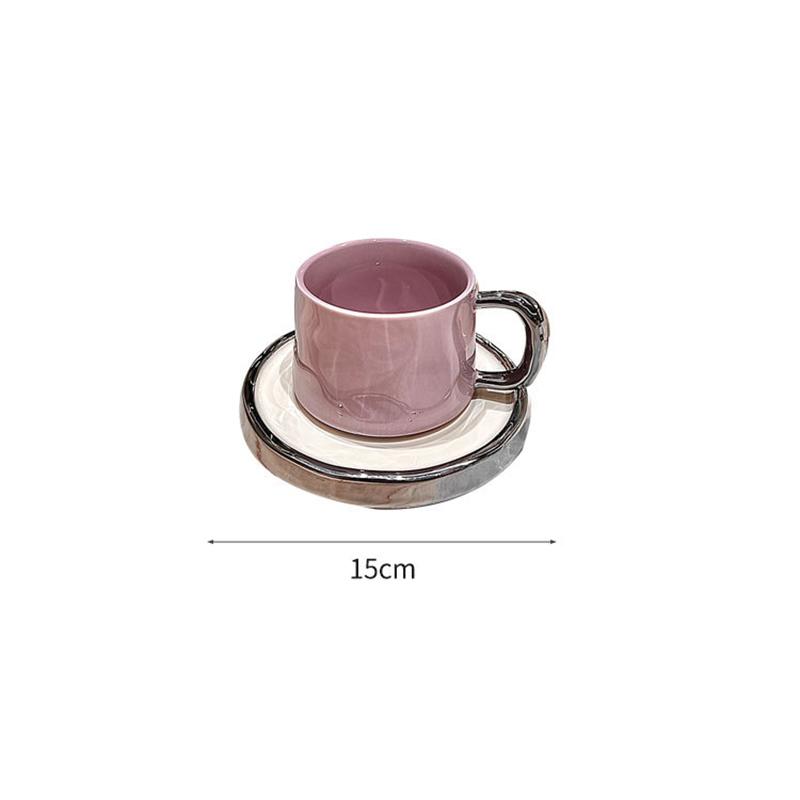 Kávový šálek z jemného porcelánu v evropském stylu 300 ml Odpolední čaj Dezertní čajový šálek Hrnek pro pár Dárek Kancelářský hrnek na vodu Domácí dekorace