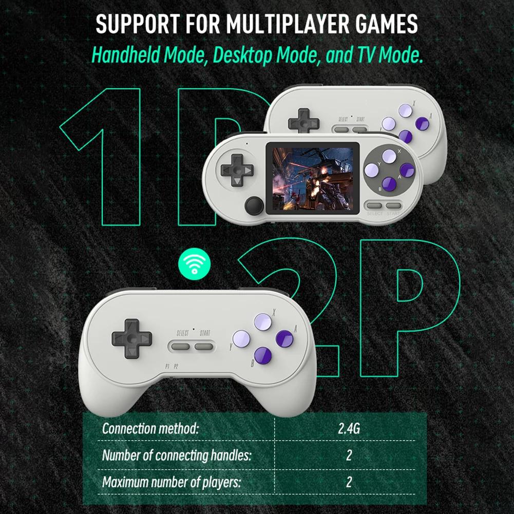 1/2PCS 2.4G Wireless Game Controller for SF2000 3.5” Retro Handheld Game Console Wireless Gamepad Gaming Accessories