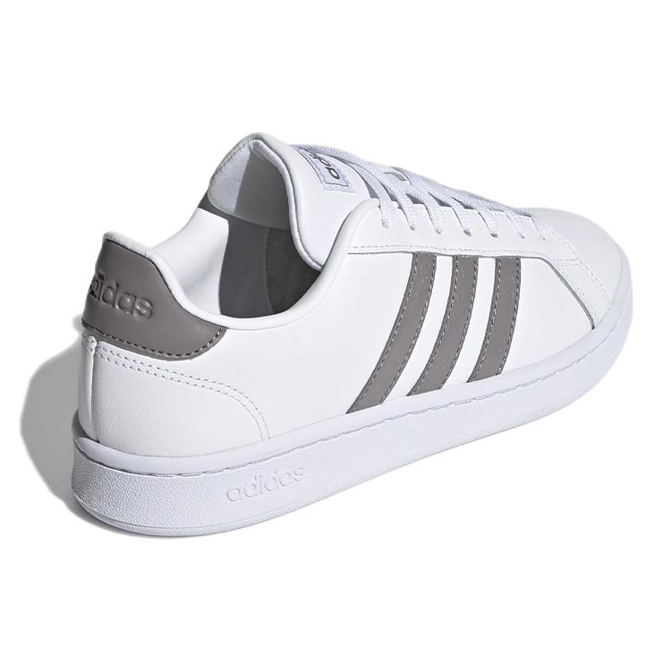 Adidas Neo Grand Court Leather Comfortable Non-Slip Durable Low-Top Tennis Shoes Women Sneakers White FY8931