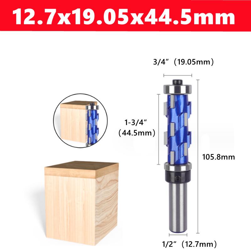 1pcs 12mm  Router Bit Flush Trim Double Bearing Solid Carbide Spiral Shank for Wood