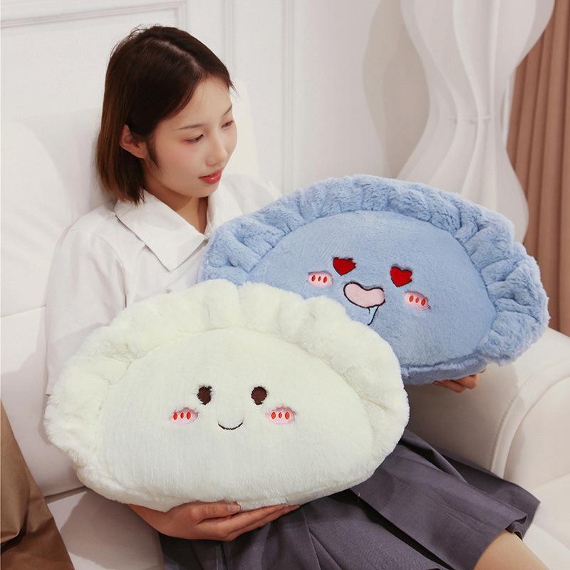 Simulated Dumpling Pillow Plush Toys Creative Dumpling Expression Dolls Cushions On Sofa Bed Pillow Photo Props