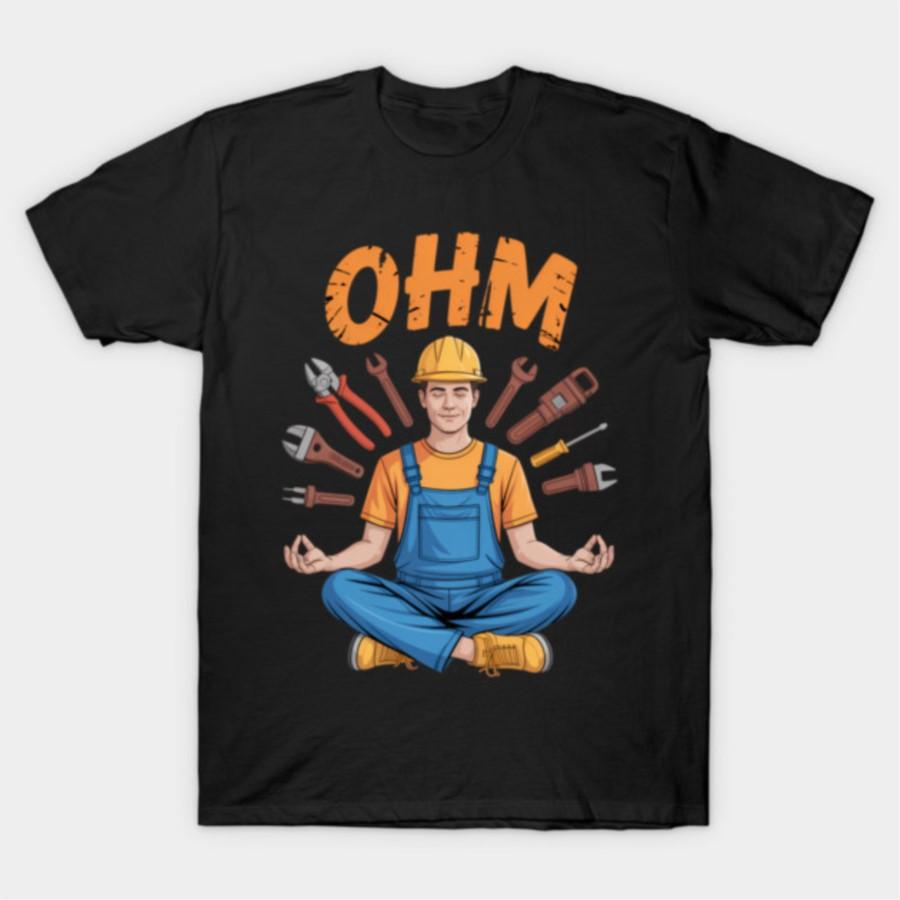

Meditating Funny Electrician meme T-shirt For Men Women 100% Cotton T Shirts Short Sleeve Tops 0202-3 - Men s Summer Cotton G... 5XL різнокольоровий