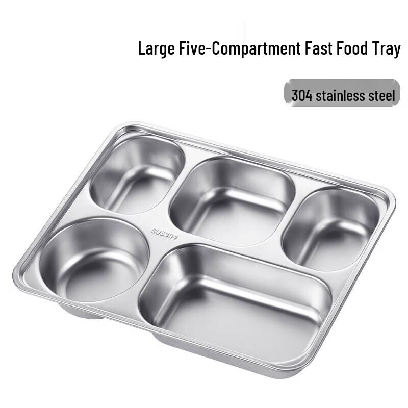 Bingyao 304 Stainless Steel Divided Lunch Tray