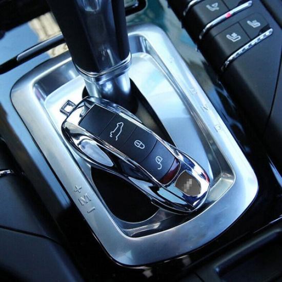 Silver Smart Key Cover Shell Holder Case For Porsche Cayenne Panamera Macan 911