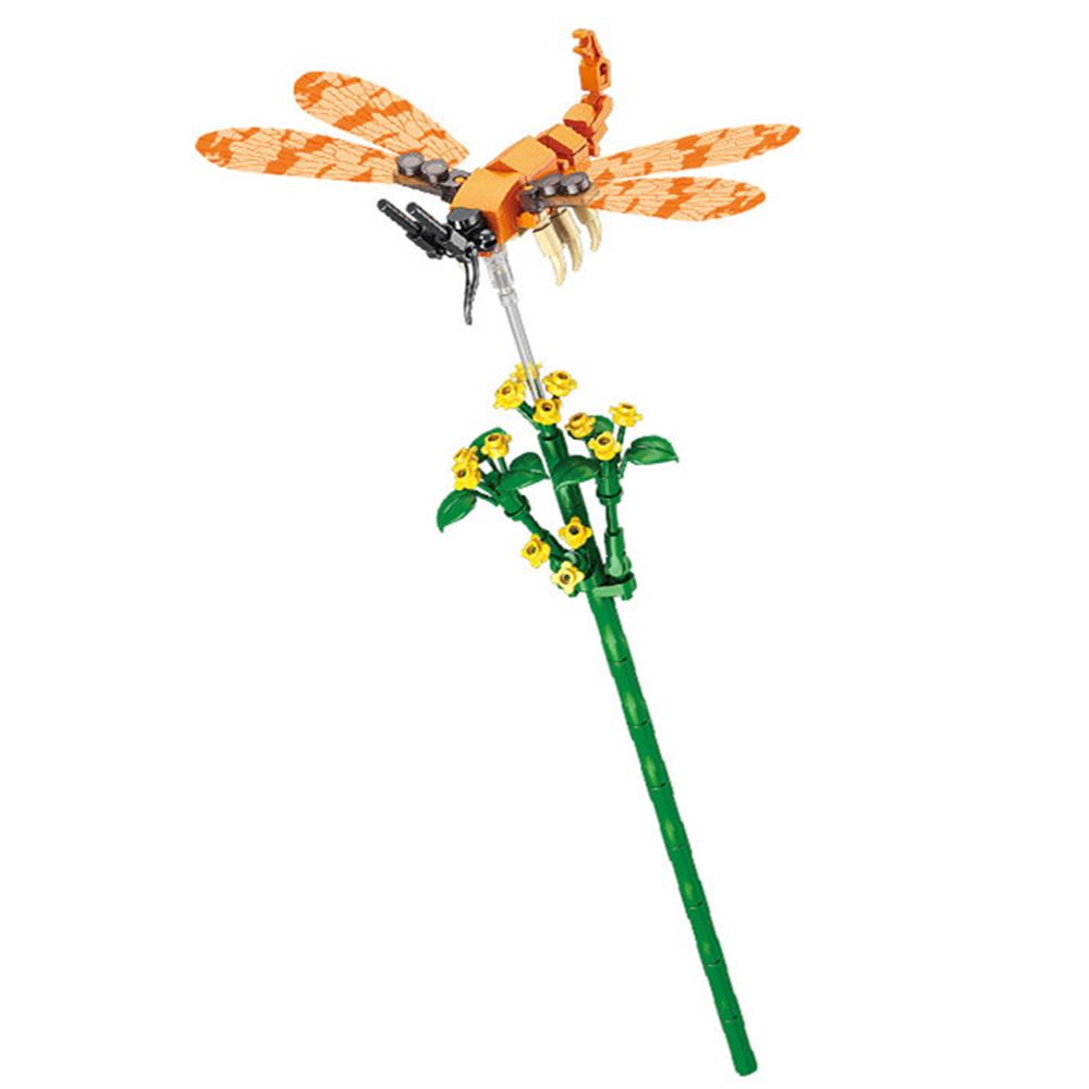 

Городская Креативность Насекомое Букет Бонсай Горшечное Растение Букет Цветов Конструктор Кирпичики Модель Украшение Дома Игрушка Для Детей