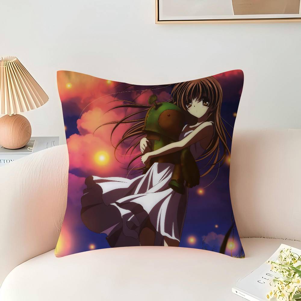 

Аниме C-CLANNAD Наволочка Дюймы Декор Фермерского Дома Домашние Наволочки для Диванных Украшений 16x16Inch