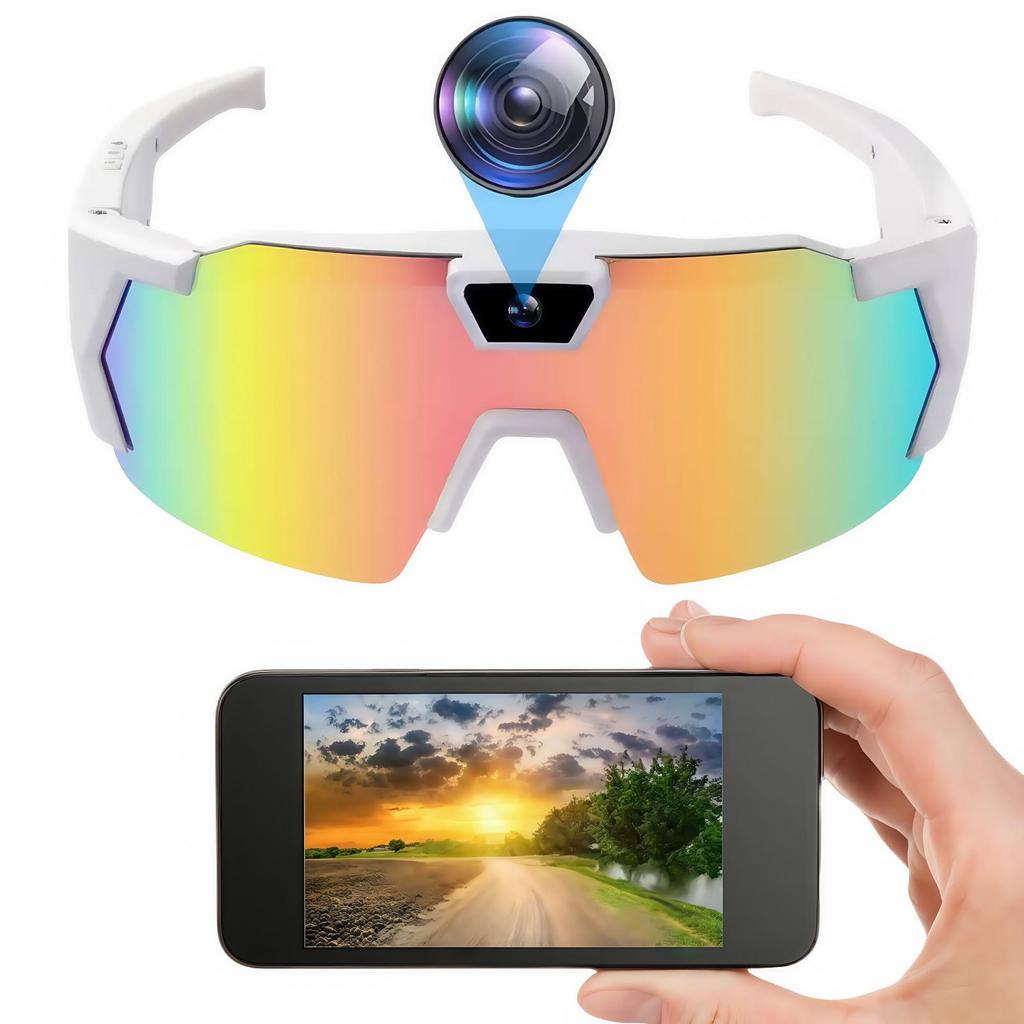 Cycling Smart Glasses with Built-In Camera for Outdoor Photo and Video Recording