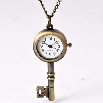 Orologio da tasca piccolo stile chiave in bronzo