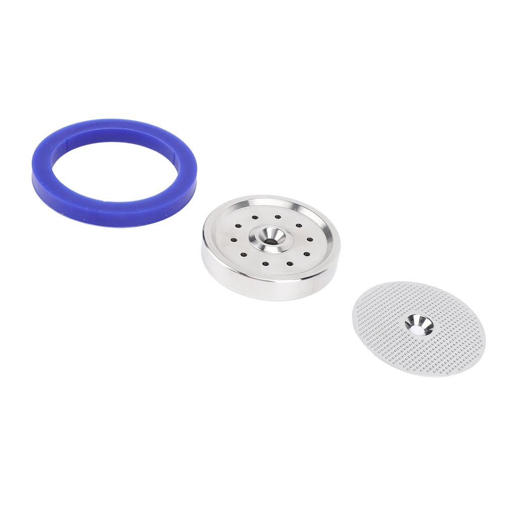 Coffee Machine Shower Screen Kit Stainless Steel Filter Mesh Screen Shower Holder with Silicone Gask