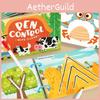 Kids Focus Maze Training Cards With Erasable Surface For Early Education Development